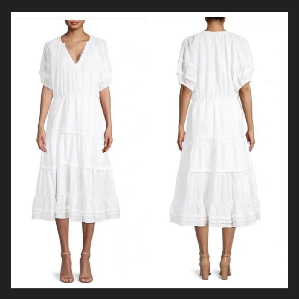 BETSEY JOHNSON Spectator Tiered Midi Dress